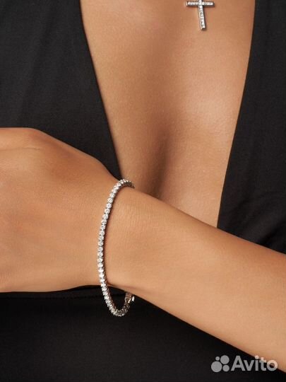 Браслет Теннис С Бриллиантами 3.40 карат
