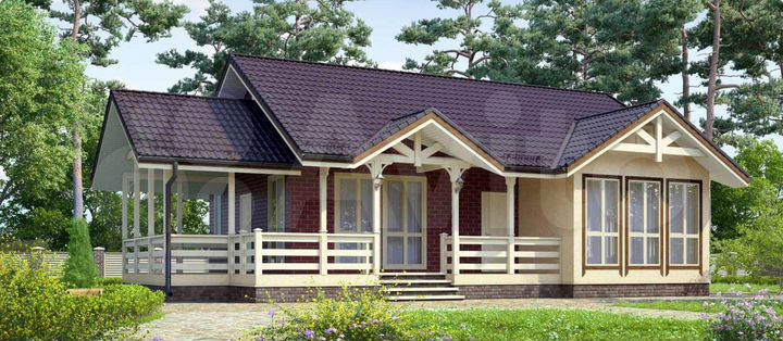 Дом 80 м² на участке 10 сот.