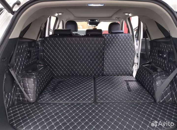 3d коврики из экокожи на Renault Rapid