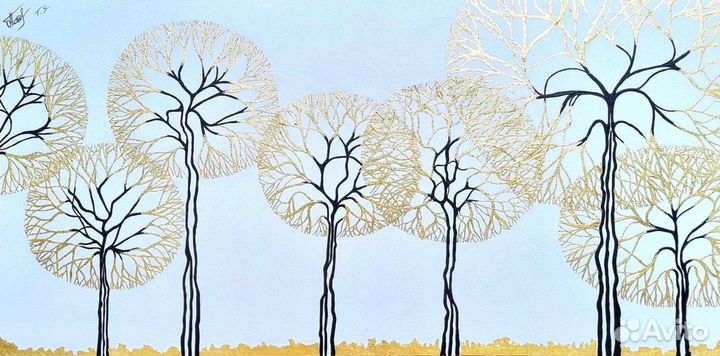 Картина акрилом на холсте