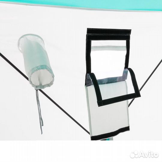 Палатка зимняя Куб 1,5х1,5 biruza/gray premier (PR