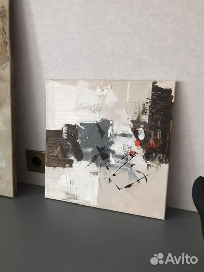 Картина абстракция акрил 40 см