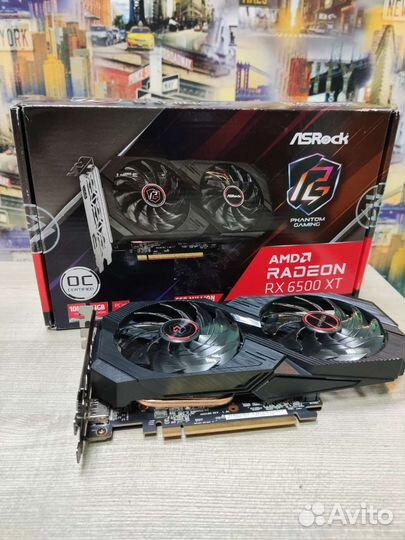 Видеокарта AsRock Phantom Gaming RX 6500XT