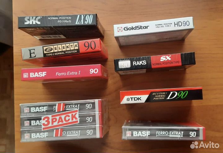 Аудиокассеты новые запечатанные
