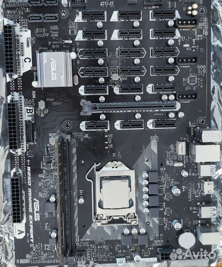 Asus B250 mining expert +CPU Intel g4600t+8Gb RAM