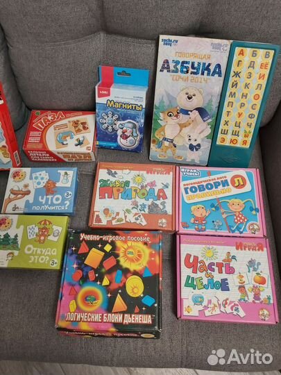 Развивающие игры (Азбука, головоломки, трафареты)