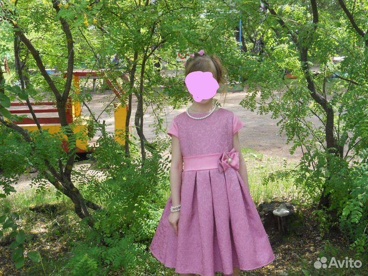 Платье для девочки р. 34 (6-8 лет)