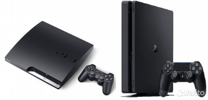 Ps4 slim с играми