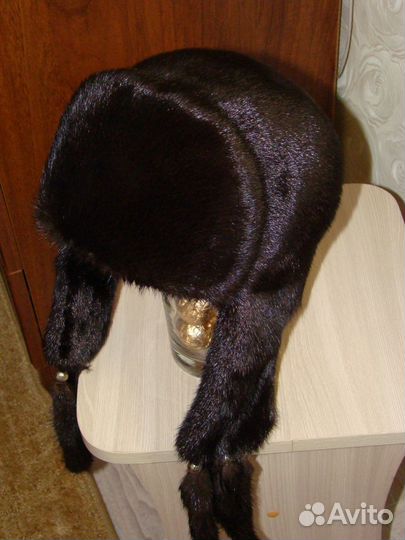 Шапка-ушанка норковая