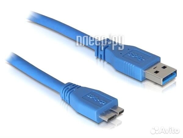 ATcom USB 3.0 AM - Micro-B 80cm Blue ат12825
