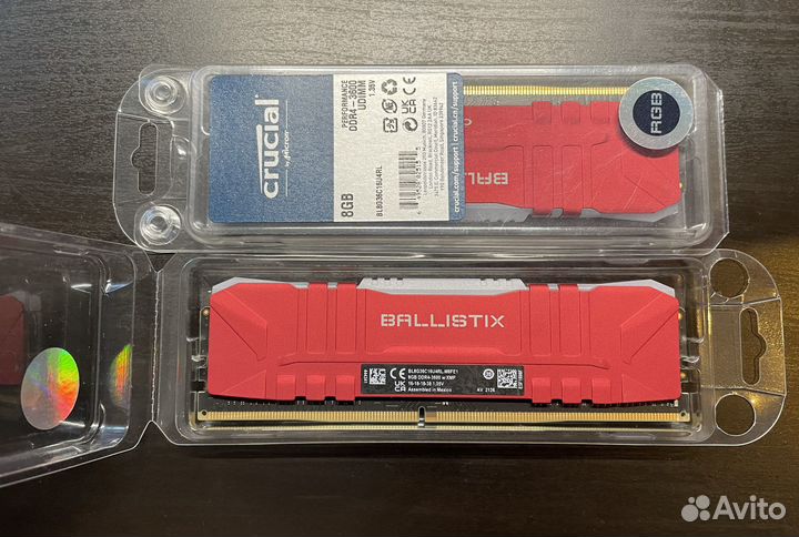 Crucial Ballistix Red DDR4 16Gb (2x8Gb) 3600 Mhz