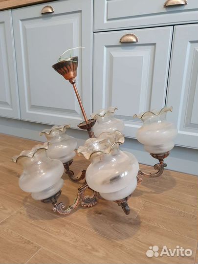 Люстра винтажная времен СССР