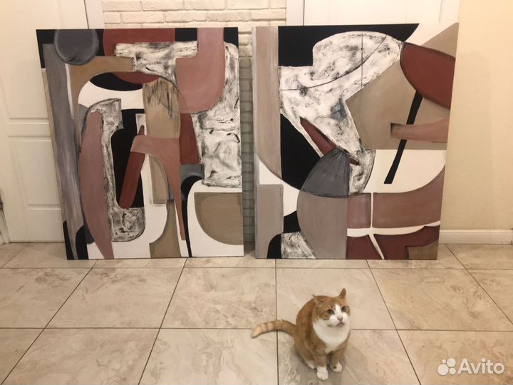 Картина большая абстракция