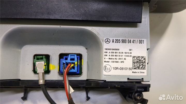 Дисплей компьютера Mercedes C W205 2018, 2020