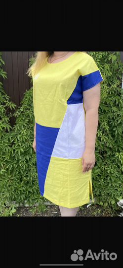 Платье женское лен 54 56