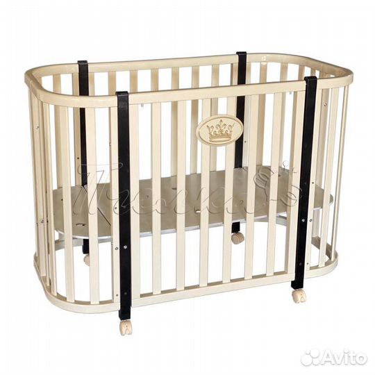 Детская овальная кроватка Есения