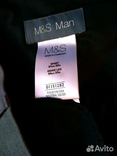 Костюм мужской M&S из Англии (44/46), высокий рост