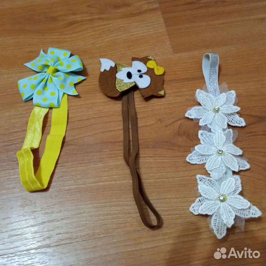 Повязки на голову, размеры от 6 до 8 месяцев