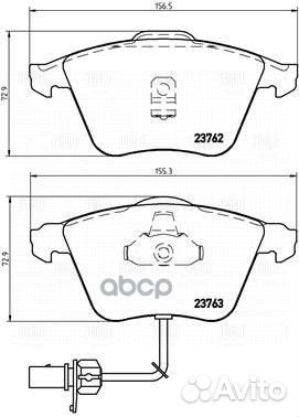 Колодки торм. для а/м Audi A6 (97) /Allroad (00