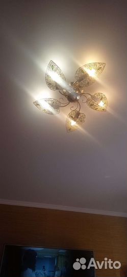 Люстра потолочная бу