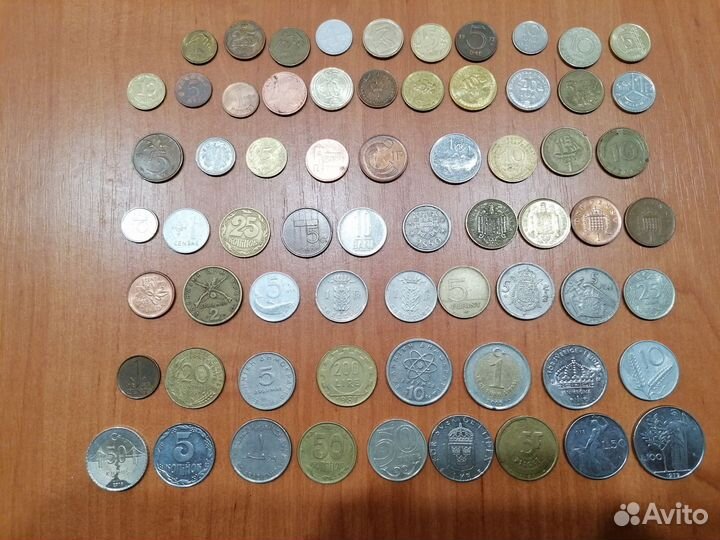 Набор иностранных монет