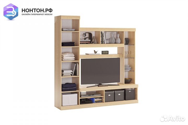 Мини-стенка Макси дуб сонома / белое дерево