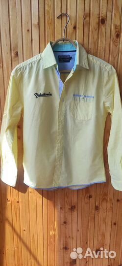 Рубашка для мальчика (146-152)натуральный хлопок