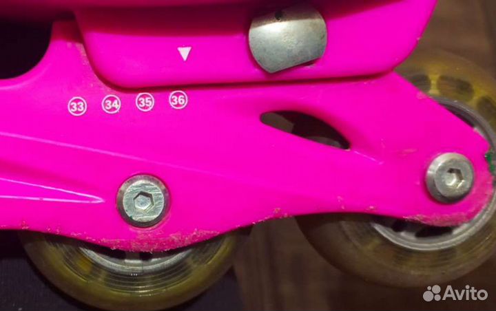 Ролики детские для девочек, размер 33-36
