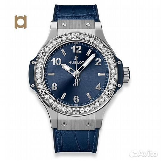 Часы Hublot Big Bang Steel Blue Diamonds 38 мм