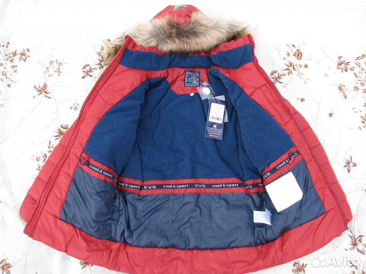 Новая теплая зимняя до -30 куртка бренд