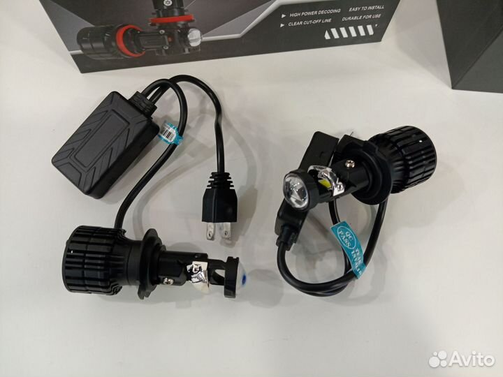 Мощные Лампы линзы h7 2х55w / 2шт