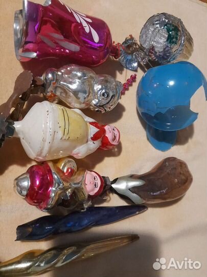 Елочные игрушки СССР реставрация