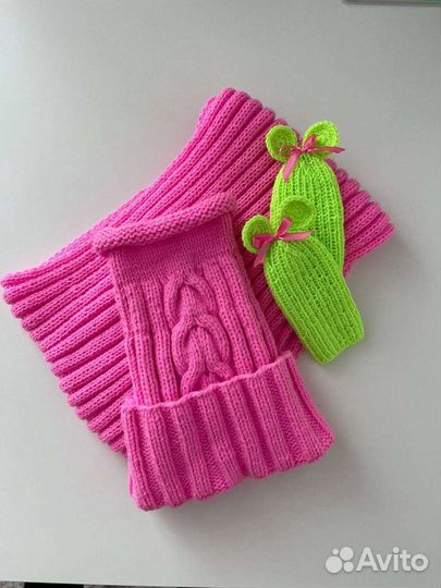 Шапочка и шарф для гимнасток