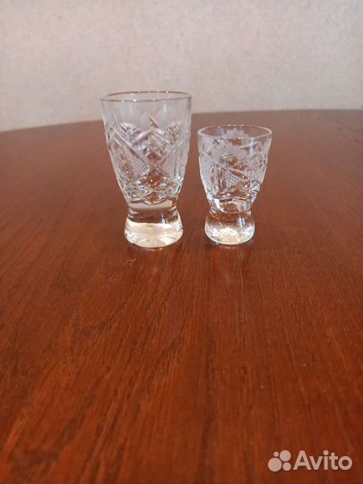 Хрустальные фужеры, стопки