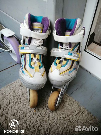 Роликовые коньки детские раздвижные