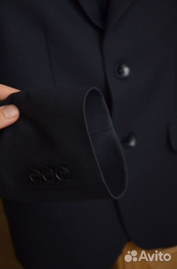 Пиджак классический для мальчика темно-синий 134