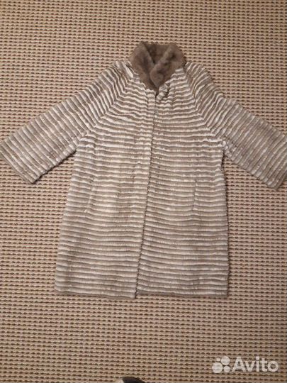 Норковое пальто на кашемире