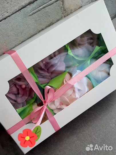 Цветы из зефира