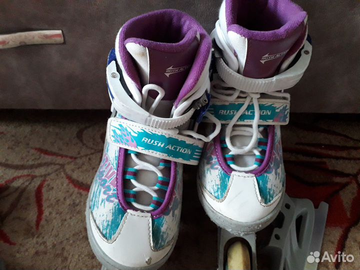 Роликовые коньки детские раздвижные