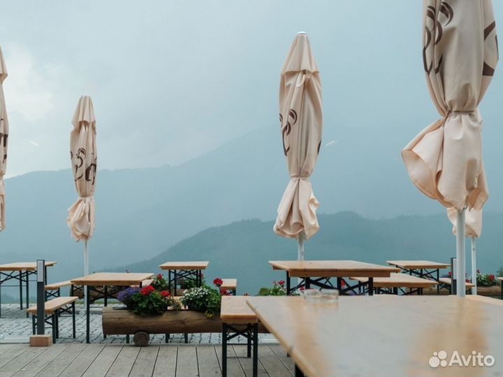 Зонт для веранды кафе и ресторана