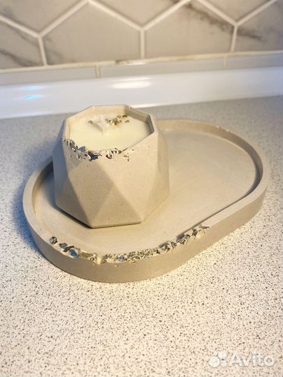 Гипсовые изделия и свечи ручной работы