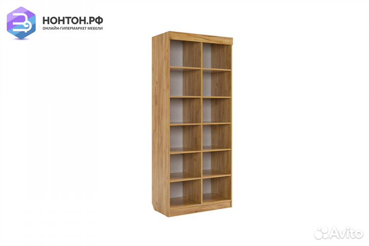 Стеллаж Форсаж дуб крафт золотой / белый