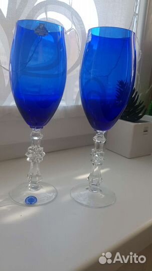 Хрустальные фужеры бокалы