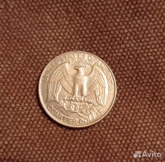 Монета Liberty Quarter Dollar 1993г.,1987 г