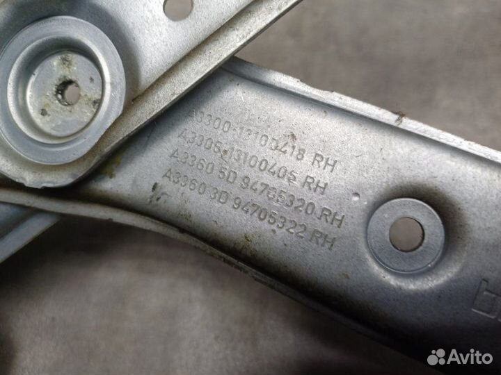 Стеклоподъемник передний правый Opel Astra H (3D)