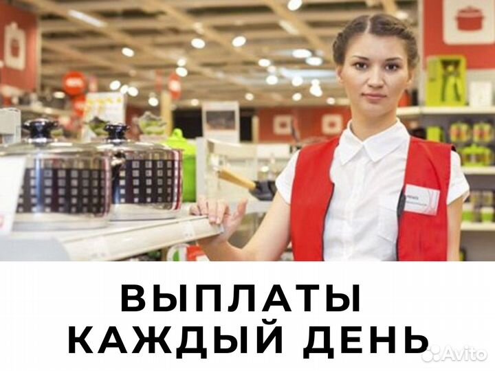 Ежедневные выплаты Работник торгового зала