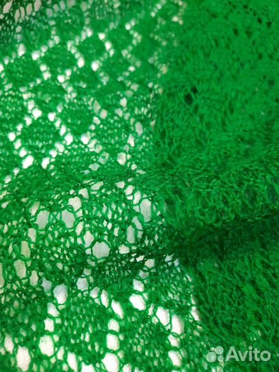 Шарф зелёный Ретро