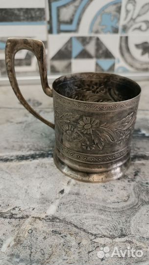 Подстаканники СССР, серебрение 1963год