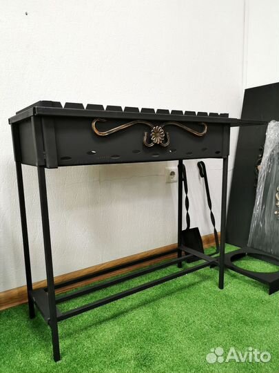 Мангал разборный 3 мм усиленный бортами от 10 лет