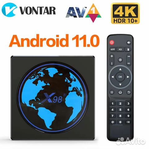 Тв приставка SMART TV прошитая Vontar X3/ X98 mini